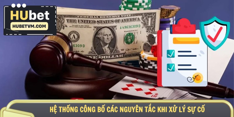 Hệ thống công bố các nguyên tắc khi xử lý sự cố